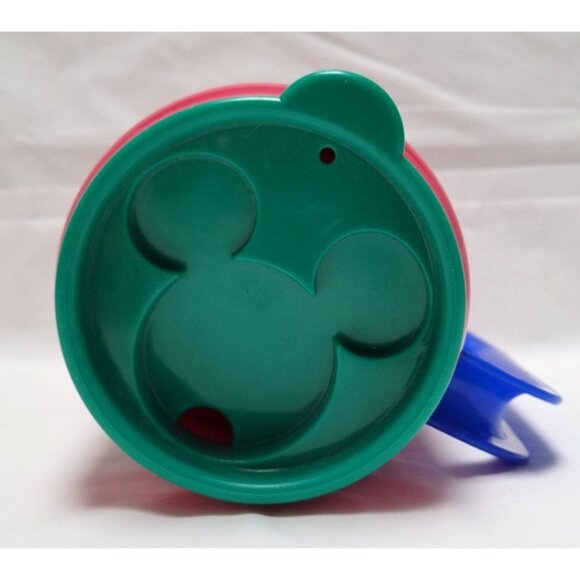 VTG 1999 Tokyo Disneyland Christmas Fantasy Mickey Minnie Mug Lid Blue Handle - Picture 5 of 8